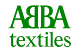 Green 'ABBA Textiles' logo on a white background